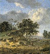 Jan Wijnants Landscape with two hunters oil painting artist